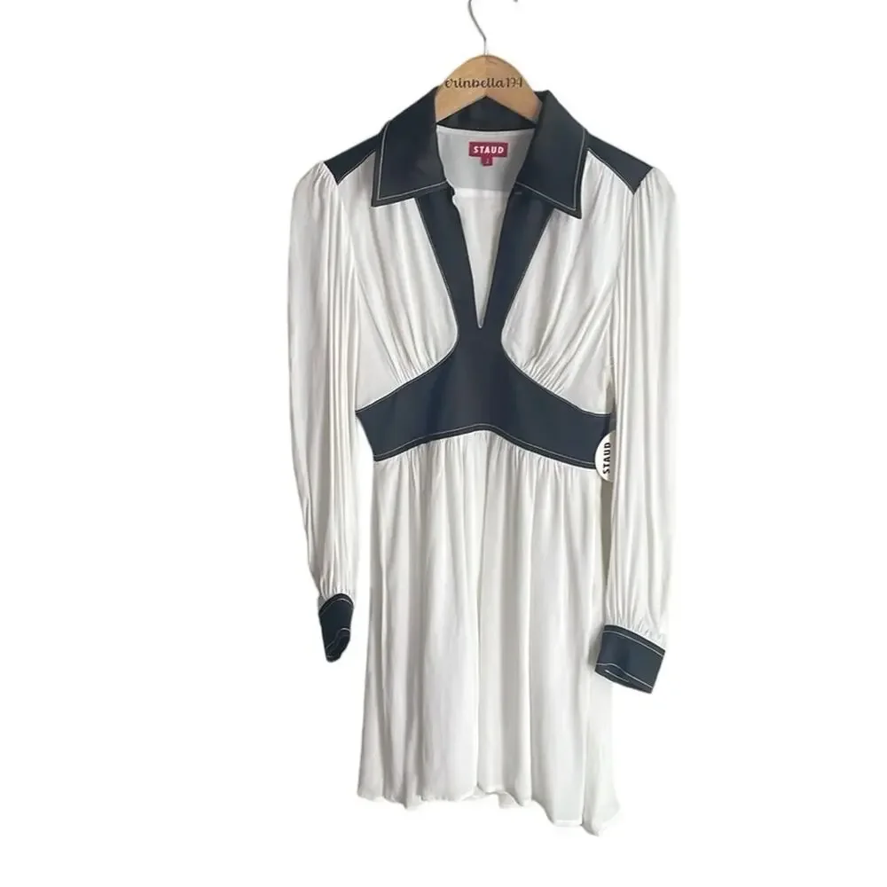 Staud Dolly Long-sleeve Dress White - Picture 2 of 16